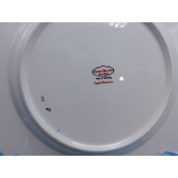 Theodore Haviland Apple Blossom Plates Set of 4 – 10" Dinner China USA - Picture 7 of 8